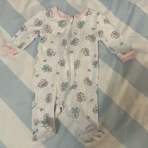 Disney - Minnie Mouse Newborn footed sleeper. Size 0 months